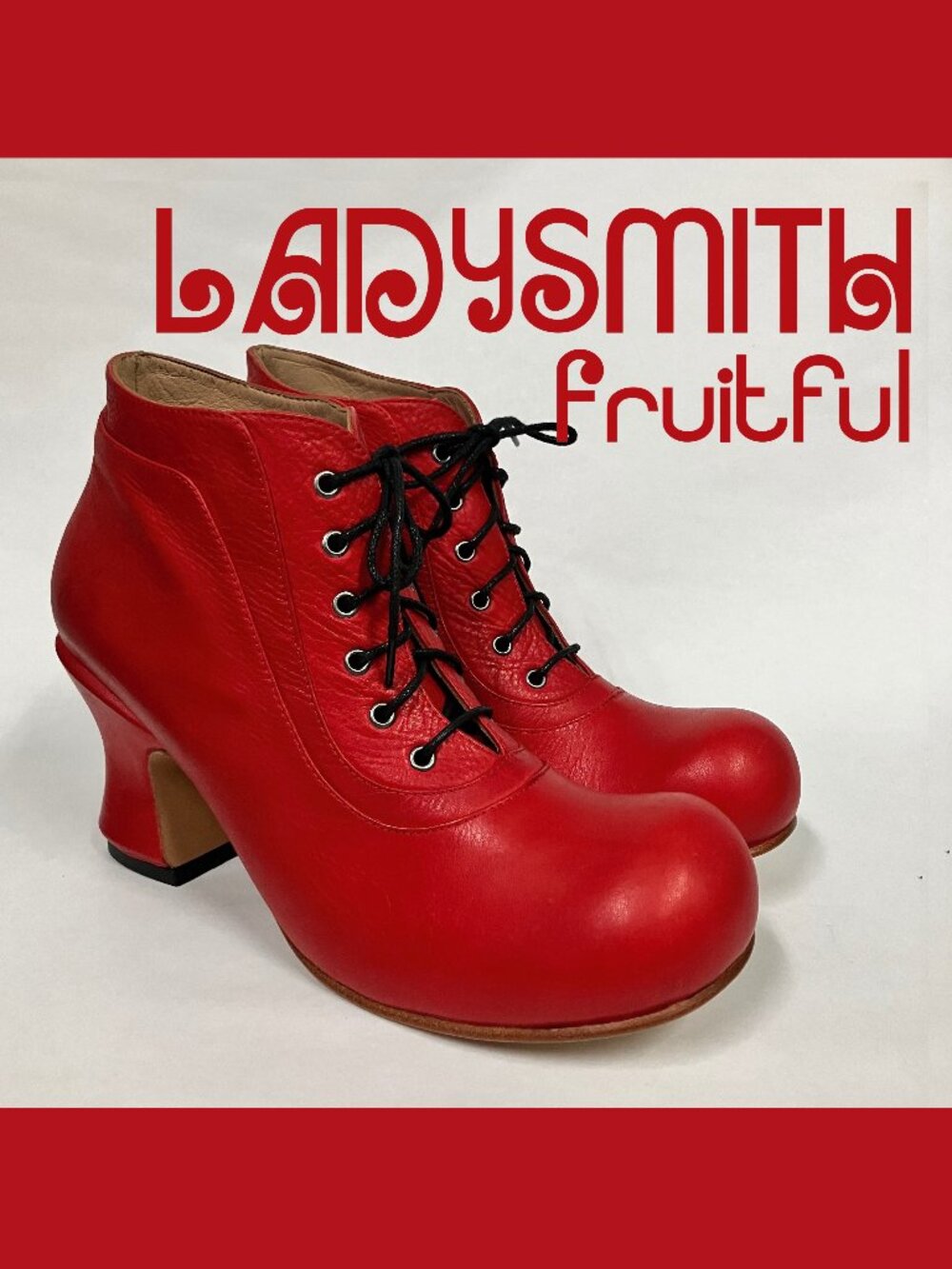*NEW!* Fluevog 2025 Fruitful LADYSMITH Boots, Red, Size 8.5 (best for 9)! Cute!